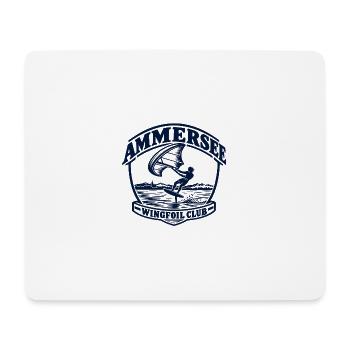Ammersee Wingfoil Club Logo - Mousepad (Querformat) - Weiß - Vorne