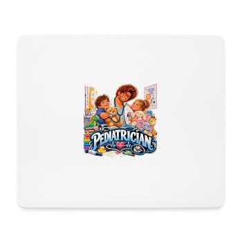 Infantiler Kinderarzt – Kuscheln und Diagnostik - Mousepad (Querformat) - Weiß - Vorne