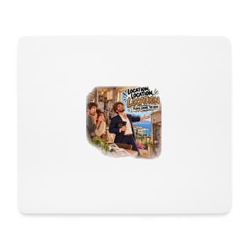 Humor Immobilienmietung Miete - Mousepad (Querformat) - Weiß - Vorne
