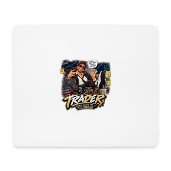 Free Trader: Finanzielle Gewinne und Lachen - Mousepad (Querformat) - Weiß - Vorne