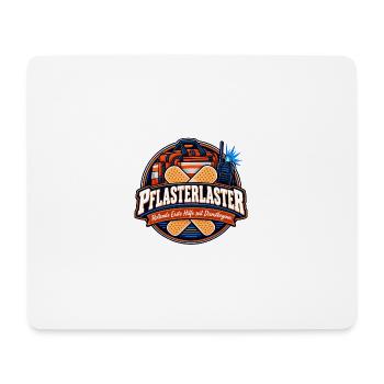 Pflasterlaster Erste Hilfe Badge - Mousepad (Querformat) - Weiß - Vorne