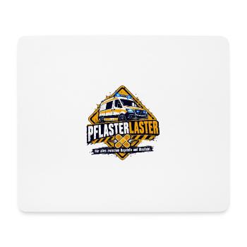 Pflaster Laster Blaulicht Humor - Mousepad (Querformat) - Weiß - Vorne
