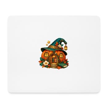 Verzaubertes Kürbishaus - Mousepad (Querformat) - Weiß - Vorne