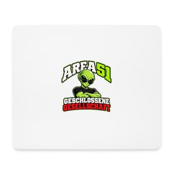 Area 51 – Geschlossene Gesellschaft - Mousepad (Querformat) - Weiß - Vorne