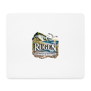Rügen Küstenwind Kreideküste - Mousepad (Querformat) - Weiß - Vorne