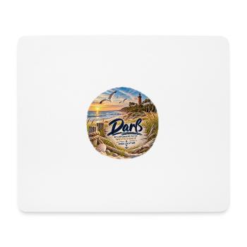 Darß Westküstenzauber Strandbild - Mousepad (Querformat) - Weiß - Vorne