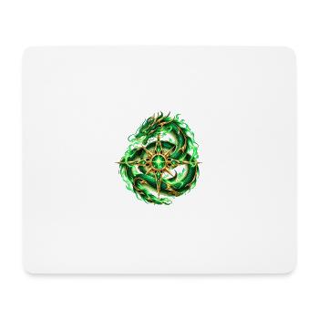 Smaragdgrüner Schlangenstern - Mousepad (Querformat) - Weiß - Vorne