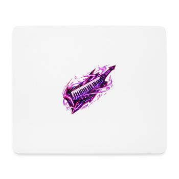 Neon Galaxy Keytar - Mousepad (Querformat) - Weiß - Vorne