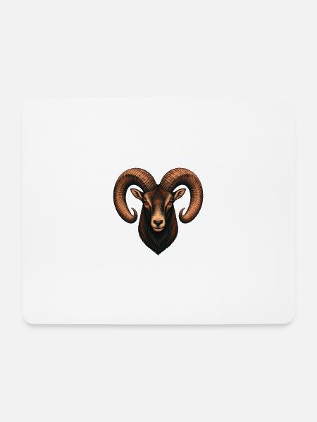 Mouflonkäfer - Mousepad (Querformat) - Weiß