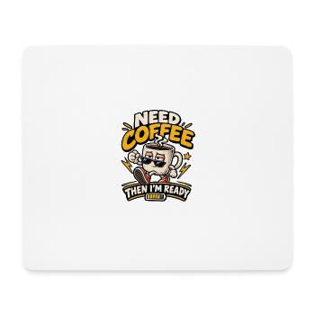 Kaffee Energie - Mousepad (Querformat) - Weiß - Vorne
