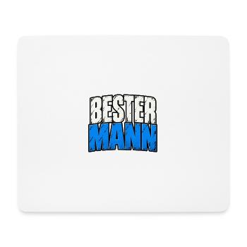 Bester Mann – Lustiger Männer Spruch - Mousepad (Querformat) - Weiß - Vorne