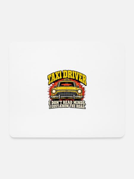 Weisheit der Taxifahrerstraße - Mousepad (Querformat) - Weiß