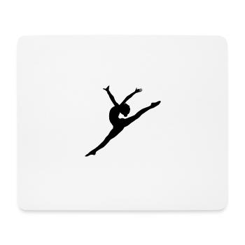 Motif d'une danseuse - Tapis de souris (format paysage) - blanc - Devant