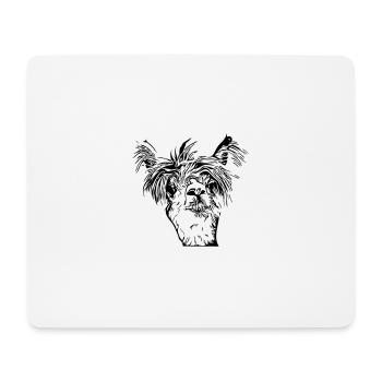 Funny llama alpaca face - Mouse Pad (horizontal) - white - Front