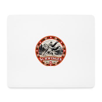 Schwingen Schweizer Traditionssport - Mousepad (Querformat) - Weiß - Vorne