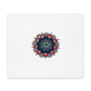 Hippie colorful mandala 1281 - Mousepad (Querformat) - Weiß - Vorne