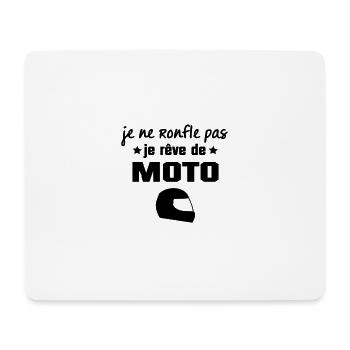JE NE RONFLE PAS - Tapis de souris (format paysage) - blanc - Devant