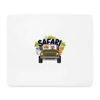 Safari Big five - Mousepad (Querformat) - Weiß - Vorne