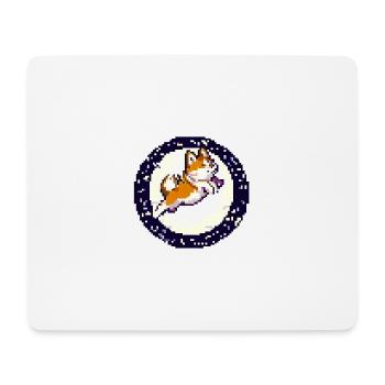 Shiba Inu - Tapis de souris (format paysage) - blanc - Devant