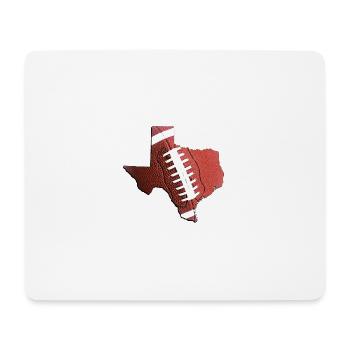 Echter Football in der Texas State Landkarte - Mousepad (Querformat) - Weiß - Vorne