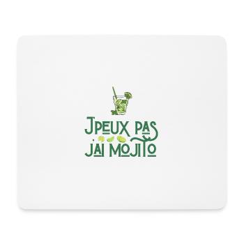 J'peux pas j'ai mojito - Tapis de souris (format paysage) - blanc - Devant