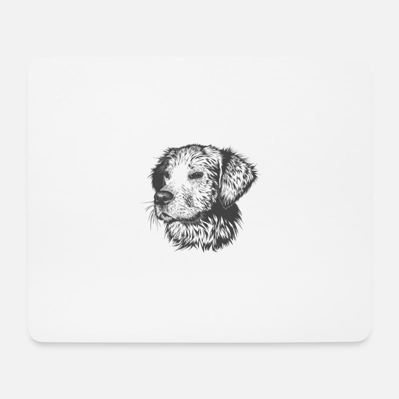 dog - Mouse Pad (horizontal) - white