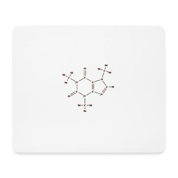Caffeine Chemistry: Fuel Your Day! - Mouse Pad (horizontal) - white - Front