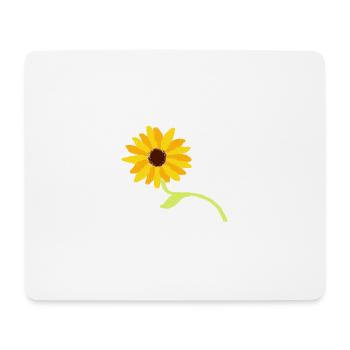 Fleur, Jaune, Fleur Jaune, Fleurs, Tournesol, Fleur - Tapis de souris (format paysage) - blanc - Devant