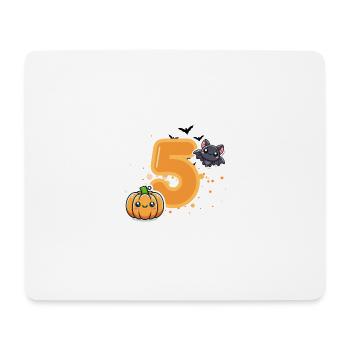 Halloween Birthday Number Child Fifth Birthday - Mouse Pad (horizontal) - white - Front