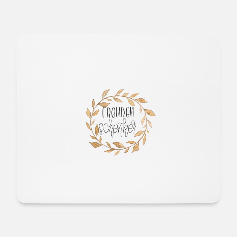 Freudenschenker - Mousepad (Querformat) - Weiß