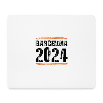Devis Barcelone 2024 - Tapis de souris (format paysage) - blanc - Devant