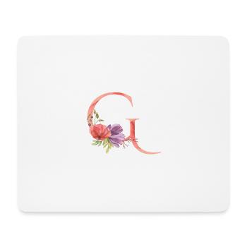 Letter G - Mouse Pad (horizontal) - white - Front