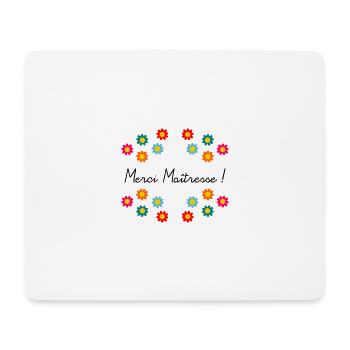 MERCI MAÎTRESSE. CADEAUX MAÎTRESSE. VACANCES. - Tapis de souris (format paysage) - blanc - Devant