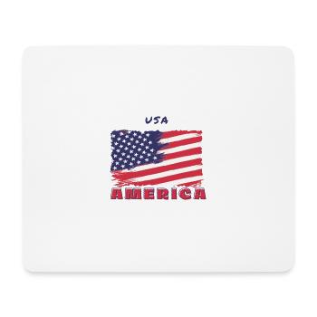 USA America. - Mouse Pad (horizontal) - white - Front