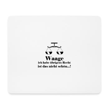 Waage Sternzeichen - Mousepad (Querformat) - Weiß - Vorne