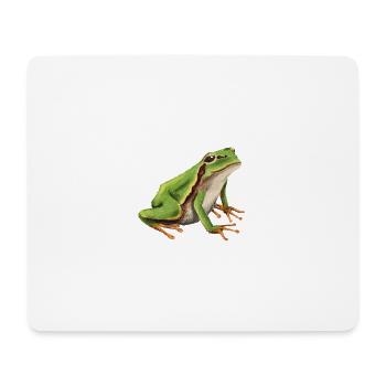 Kleiner Laubfrosch - Mousepad (Querformat) - Weiß - Vorne