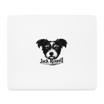 Shaggy Jack Russell - Mouse Pad (horizontal) - white - Front