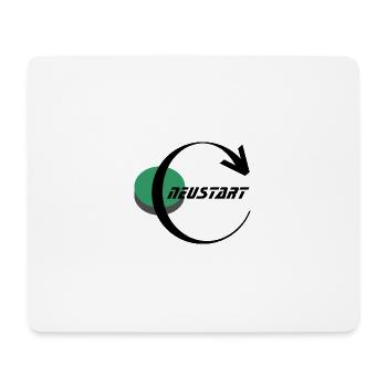 Cercle vert avec ruban noir - Tapis de souris (format paysage) - blanc - Devant