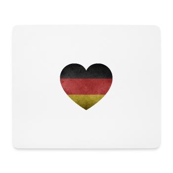 Cœur Allemagne - Tapis de souris (format paysage) - blanc - Devant