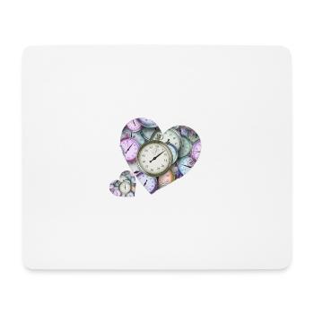 Hearts of watches - Mouse Pad (horizontal) - white - Front