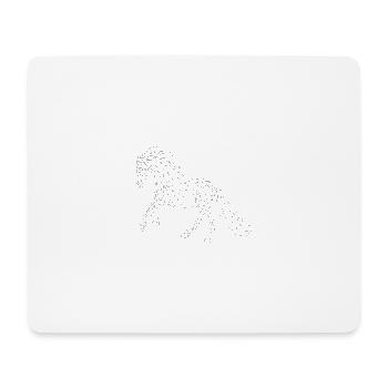 Pferde gefütterte Zeichnung - Mousepad (Querformat) - Weiß - Vorne