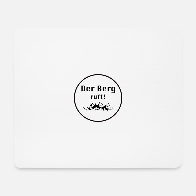 Der Berg ruft! - Mousepad (Querformat) - Weiß