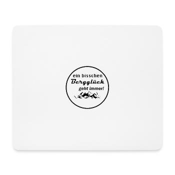 Bergglück! - Mousepad (Querformat) - Weiß - Vorne