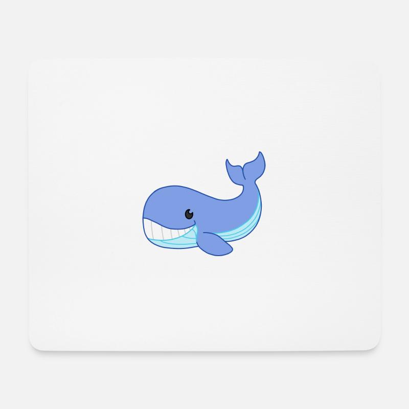 Baby whale - Mouse Pad (horizontal) - white