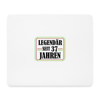 Legendary for 37 years, 37 birthday, finally 37 - Mouse Pad (horizontal) - white - Front
