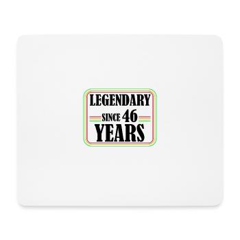 Legendary for 46 years, 46 birthday, finally 46 - Mouse Pad (horizontal) - white - Front
