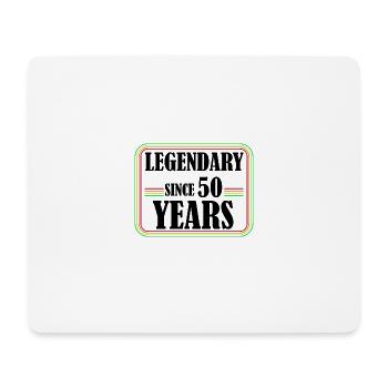 Légendaire depuis 50 ans, 50 ans, enfin 50 - Tapis de souris (format paysage) - blanc - Devant