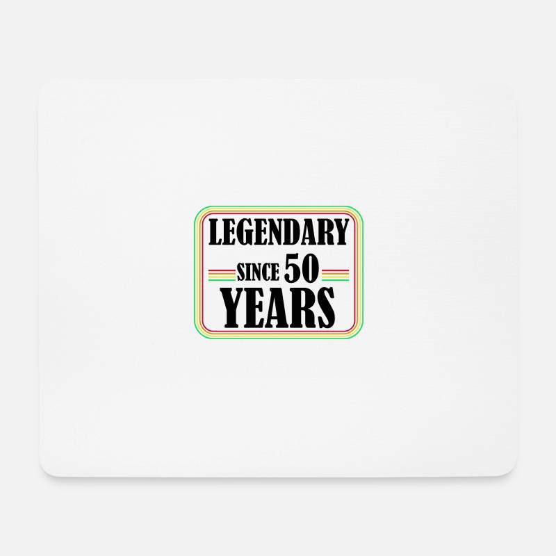 Legendär seit 50 Jahren, 50 Geburtstag, Endlich 50 - Mousepad (Querformat) - Weiß