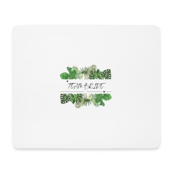 Team Bride Green Palm Leaves - Mouse Pad (horizontal) - white - Front