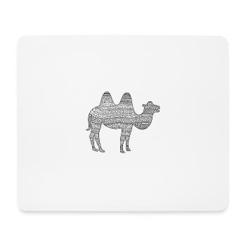 kamel - Mousepad (Querformat) - Weiß - Vorne